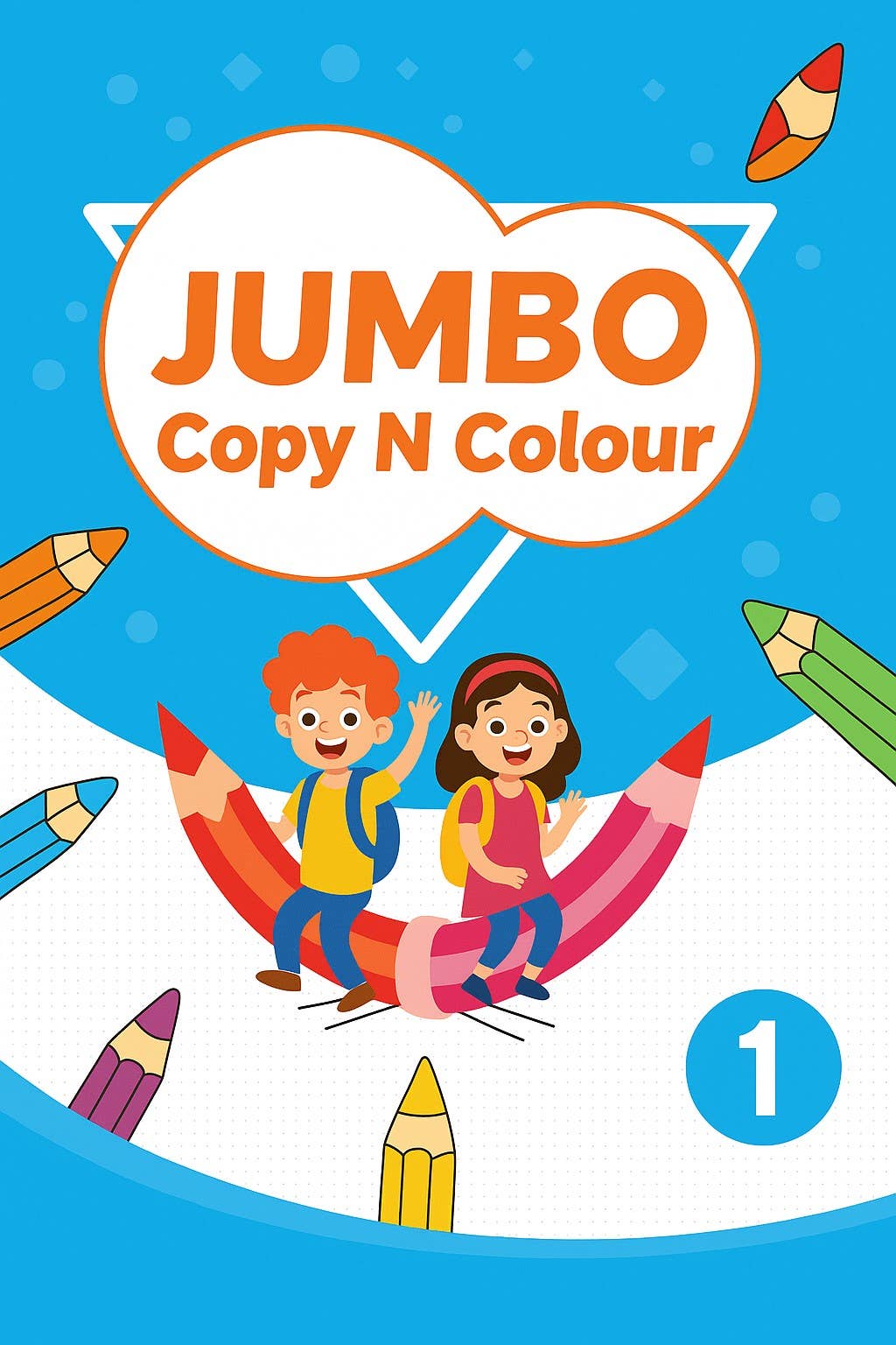 Busy Bird Books - Wholesale Colouring and activity book – kids and baby - Jumbo Copy N Color | Guided Coloring with References0