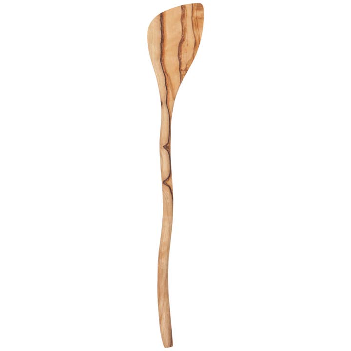 Olive Wood Wavy Spatula for wholesale by Danica Heirloom
