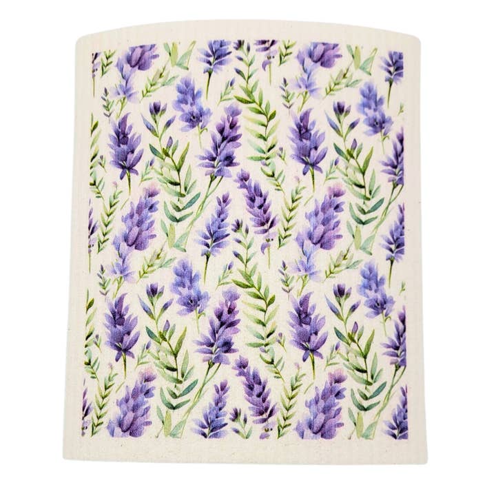 Fresh Lavender Swedish Dishcloths - Spring Decor for wholesale by Home Accents By Driftless