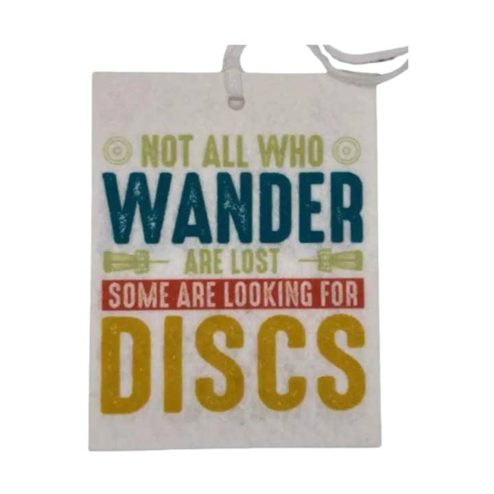 Not all who wander car freshie | Your Choice of Scent for wholesale by Dirt Poor Designs