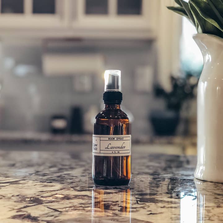 Lavender Room Spray 4oz for wholesale by Raw Buzz Co