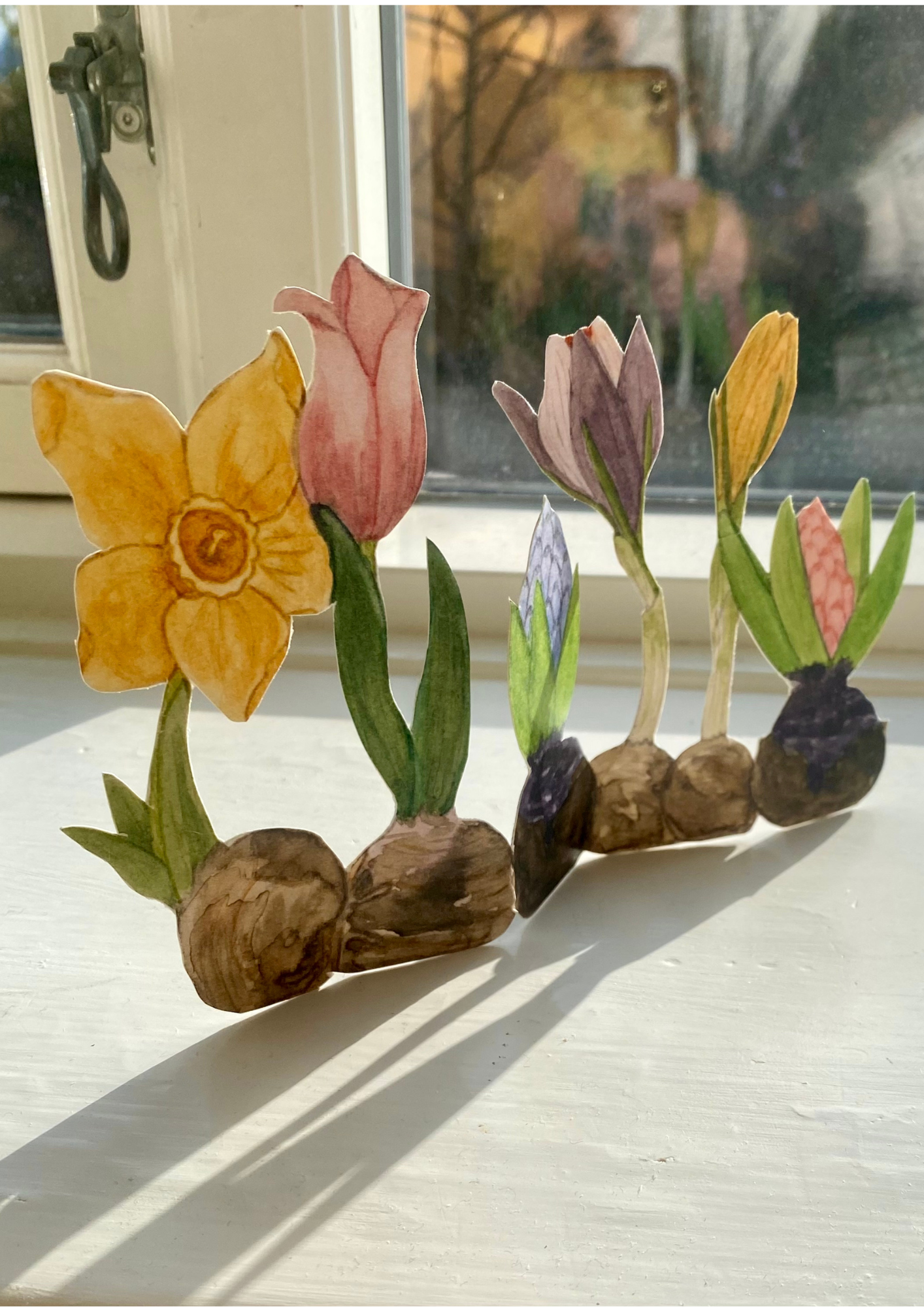 Tall Hat Tales - Wholesale Art Print - Papercutouts flower Hyacinths1