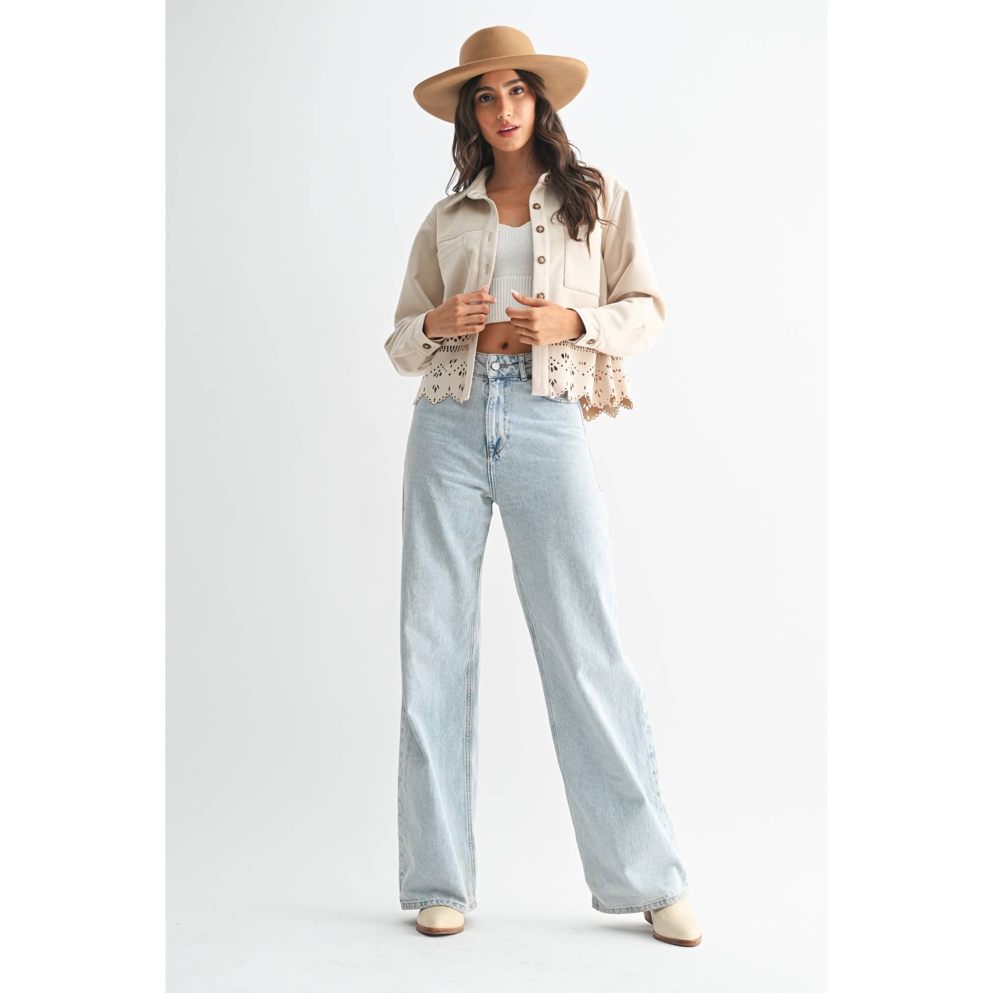 Camellia - Wholesale Jacket - Women's - LASERCUT DETAILING JACKET1