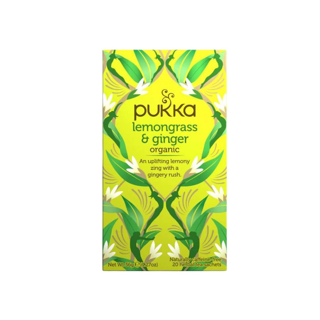 Ecohesens - Wholesale Health/Detox Tea - Organic Lemongrass & Ginger Infusion (lemongrass & ginger) - 20 bags - Pukka