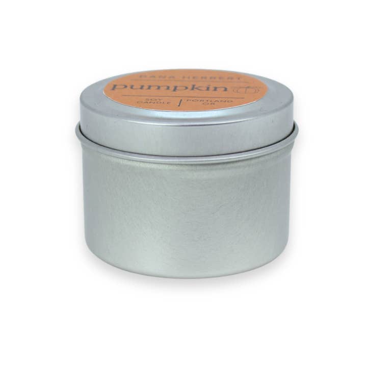 Dana Herbert - Wholesale Travel Candles - Pumpkin Candle 4 oz. Tin3
