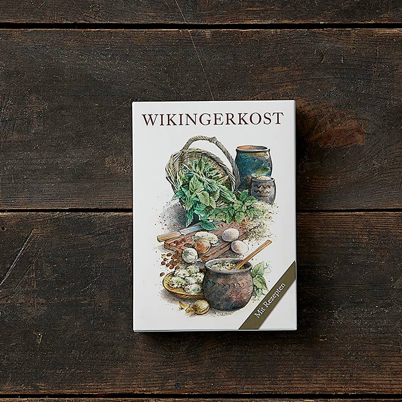 Koustrupco - Wholesale Stationery/Notecard Set - Cardfolder Wikingerkost - 8 cards w/envelopes (german)