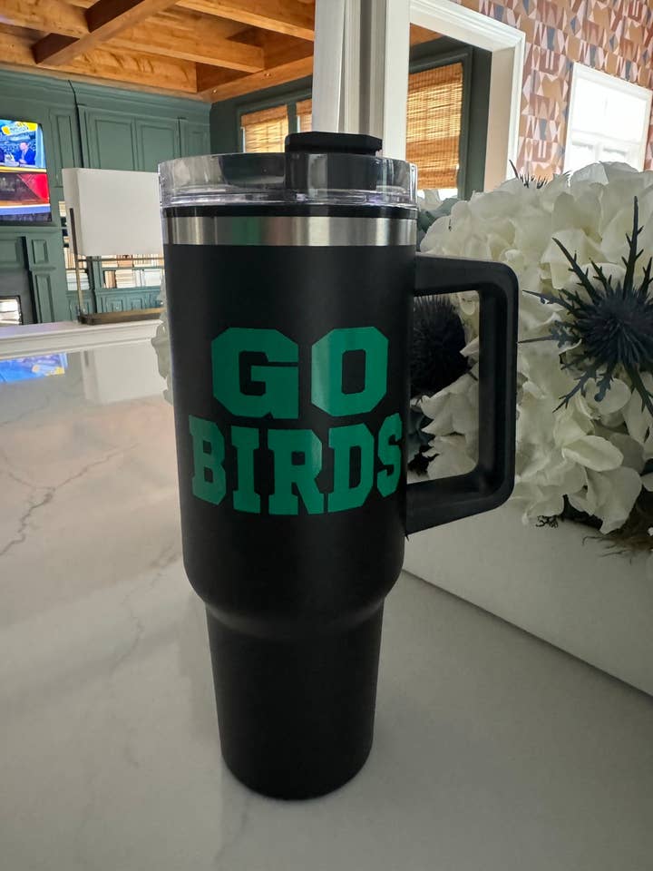 INSULATED GO BIRDS WATER BOTTLE for wholesale by Bleed Philly