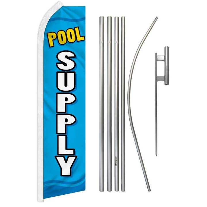 Kit Super Drapeau & Mât pour Fournitures de Piscine pour la vente par Flags Importer