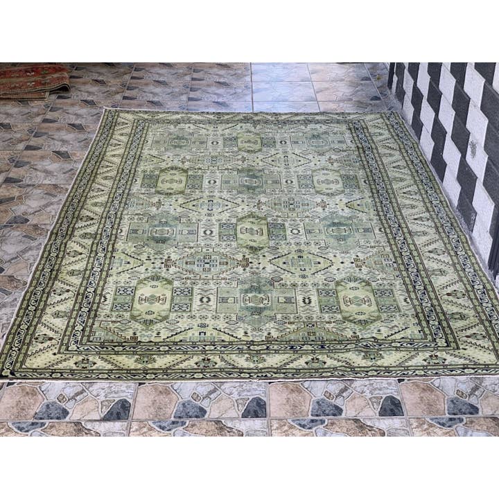 Oushak Rugs - Wholesale Area Rug - Vintage Turkish Anatolian Handmade Oushak Tribal Kazhak Rug1