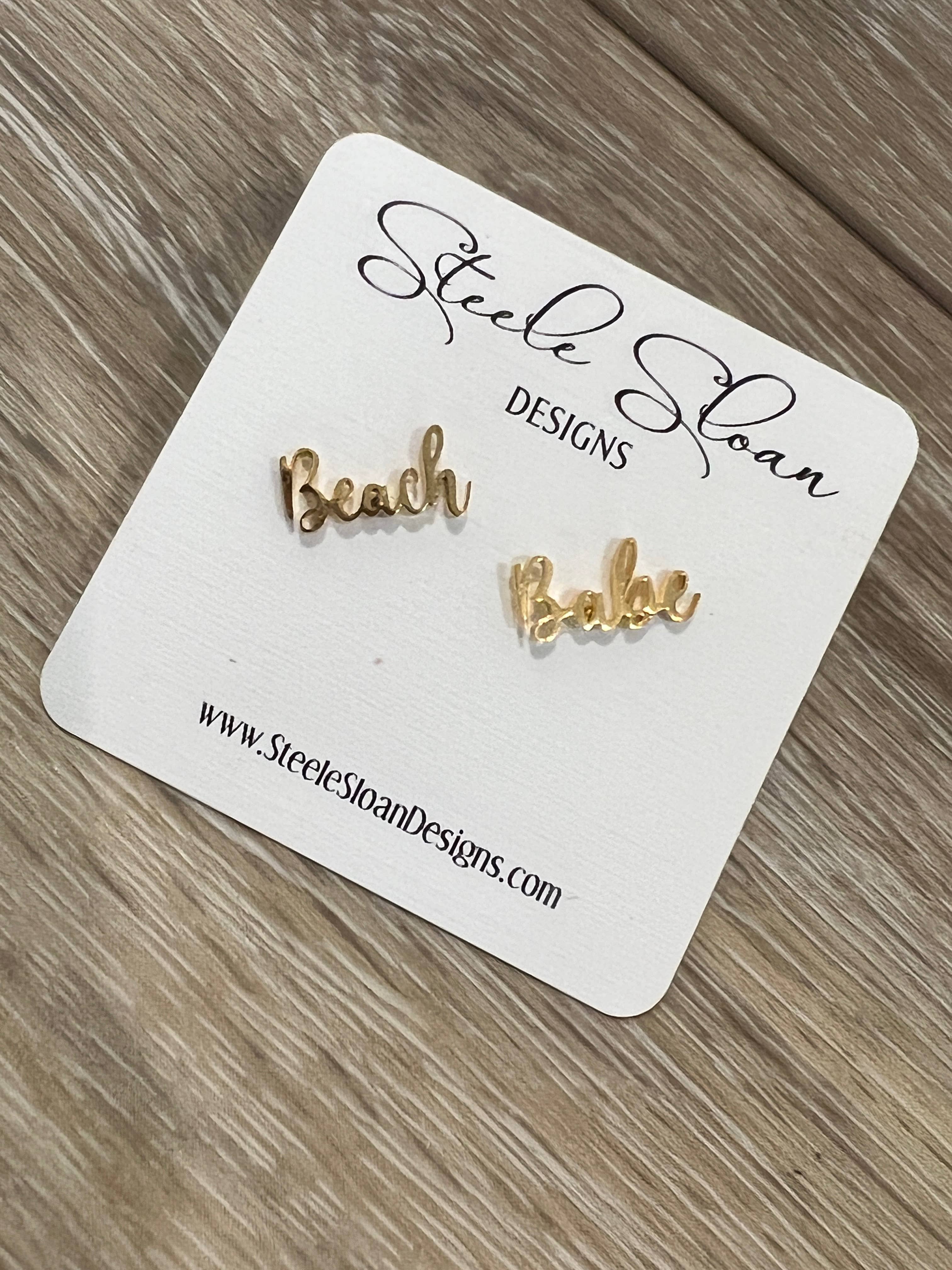 Steele Sloan Designs - Wholesale Stud/Post Earrings - Beach Babe Earrings- Fun For Summer! Hypoallergenic2