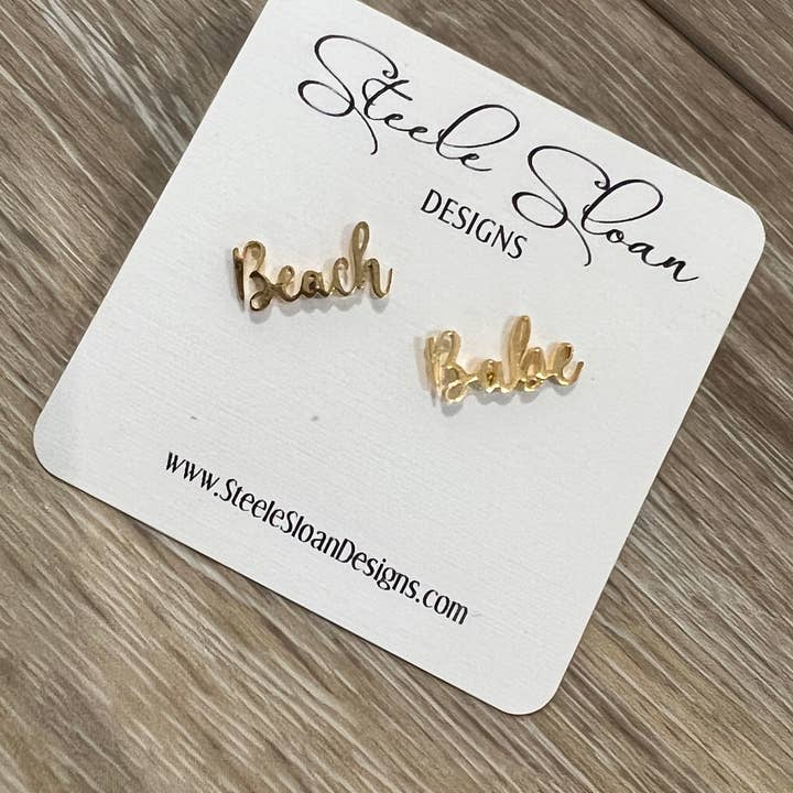 Steele Sloan Designs - Wholesale Stud/Post Earrings - Beach Babe Earrings- Fun For Summer! Hypoallergenic2