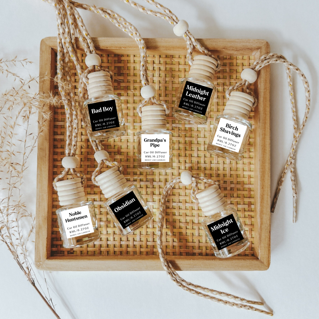 Honey Jar Creations - Vente Désodorisant pour voiture – unisexe - Diffuseurs de voiture suspendus | Épice séduisante | Fabriqué aux États-Unis3