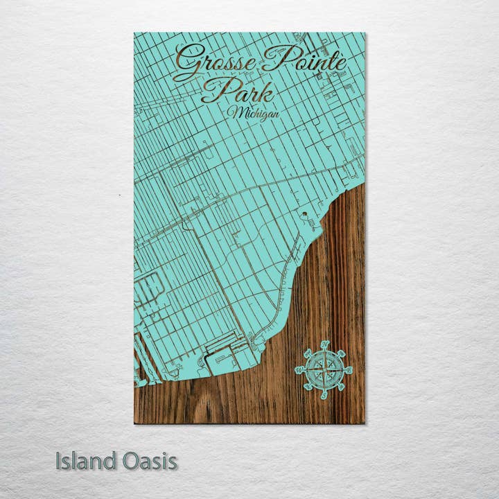 Fire & Pine - Wholesale Map - Michigan: Grosse Pointe Park Street Map