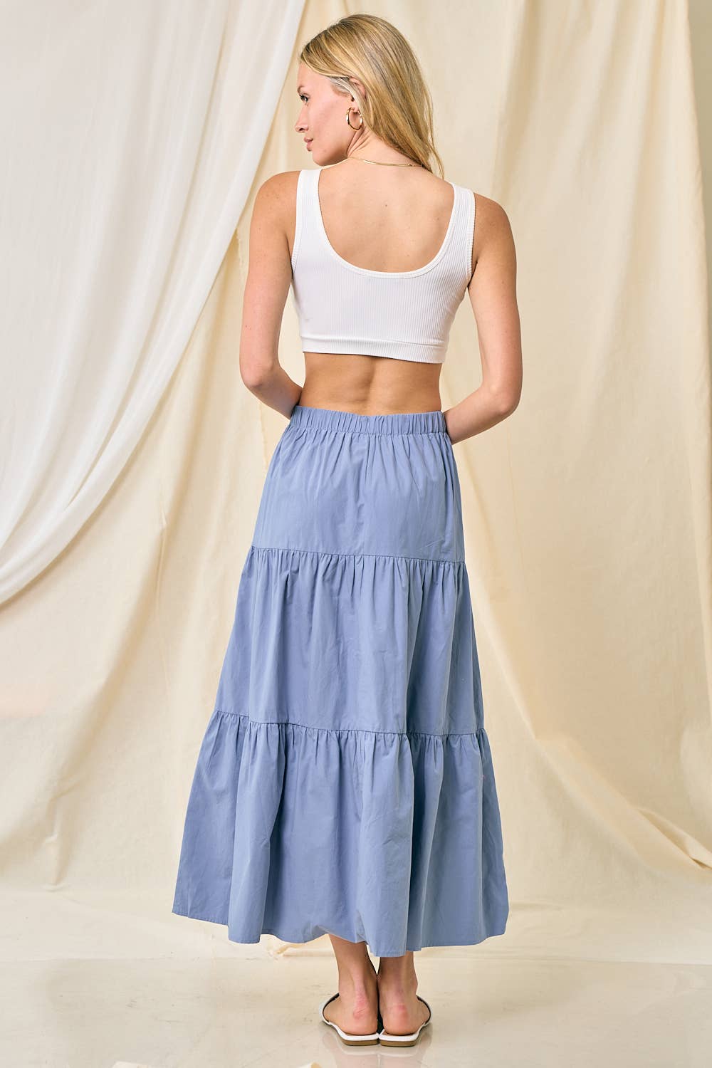 Doe and Rae – Saia - Mulher por atacado – Saia Camisada - 6365S4