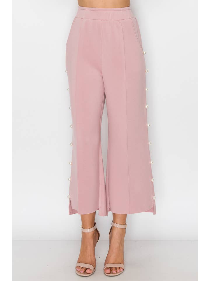 Joh Apparel - Venta al por mayor Pantalones - Mujer - Pantalón largo Farrah French Scuba Pearl31