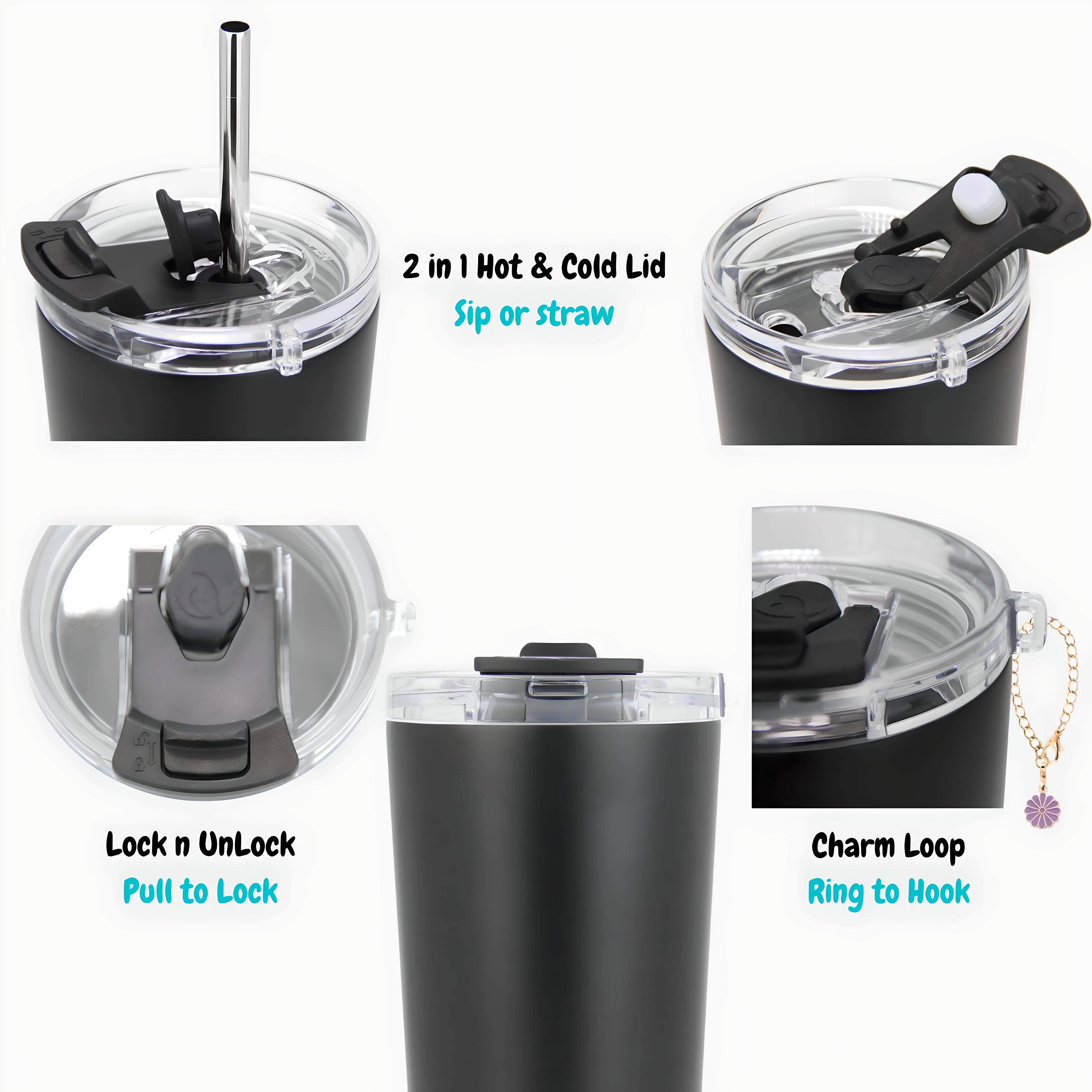 Drinco - Wholesale Insulated Mug/Tumbler - DRINCO®  Seattle 20oz Insulated Tumbler w/Spill Proof Lid2