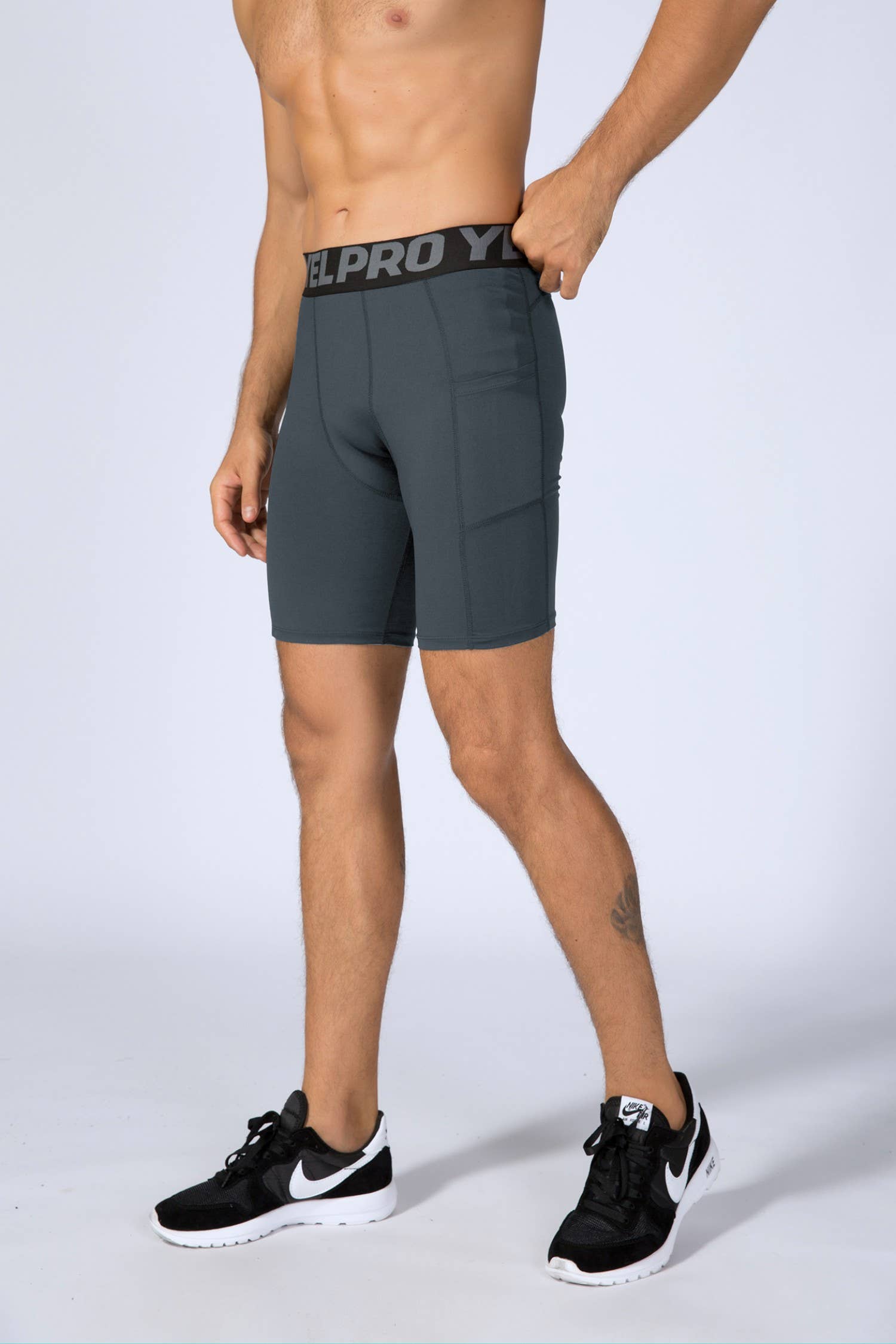 Active by Anna-Kaci - Venta al por mayor Pantalones cortos deportivos - Hombre - Pantalones cortos de compresión para hombre con cintura ancha5