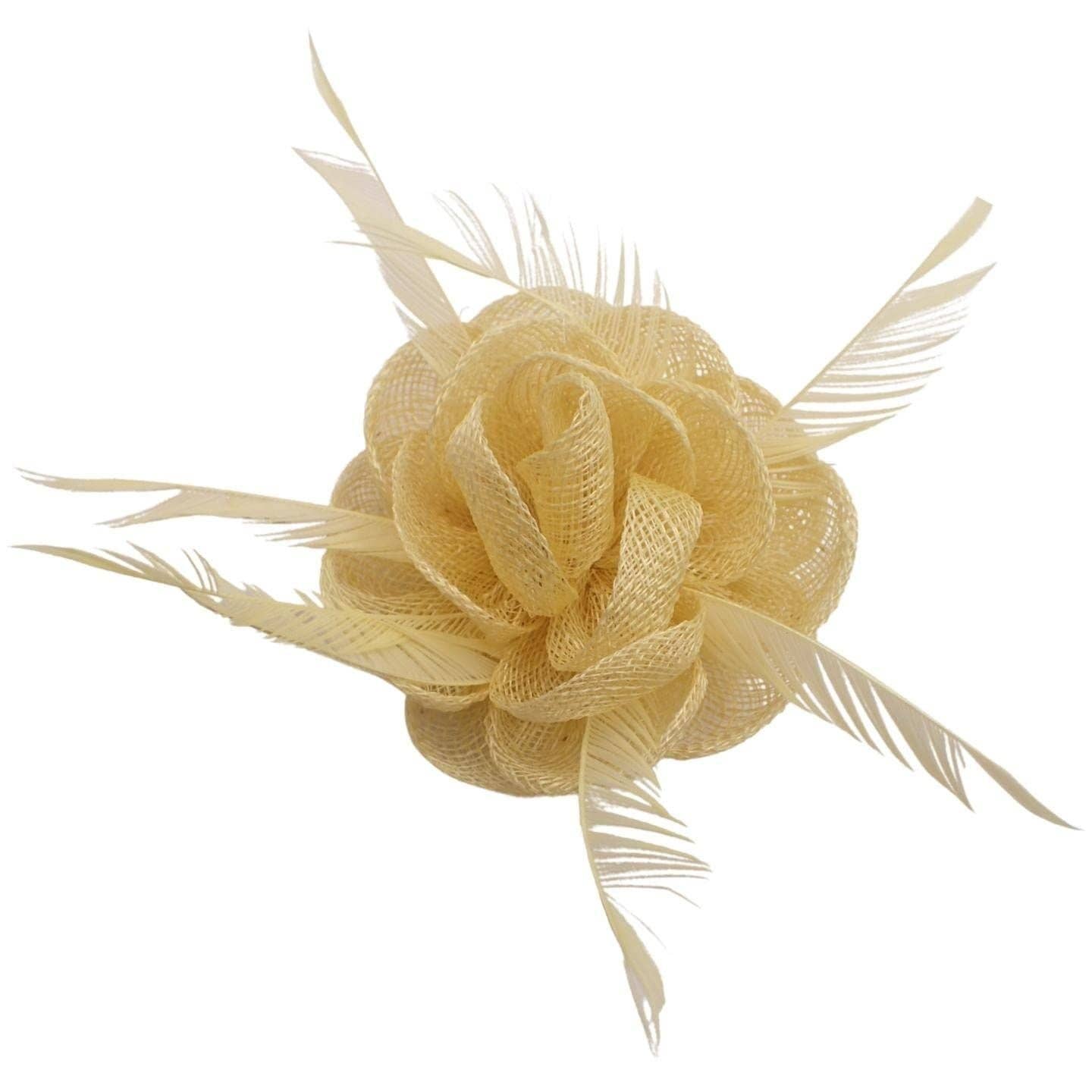 Topkids Accessories - Wholesale Fascinator Hat - Women's - Fascinator Hair Clip Fascinator Flower Hair Clip Fabric Flower Clip Wedding Fascinator Wedding Corsage Flower Fascinator On Clip & Brooch Pin For Women, Ladies, Girls18