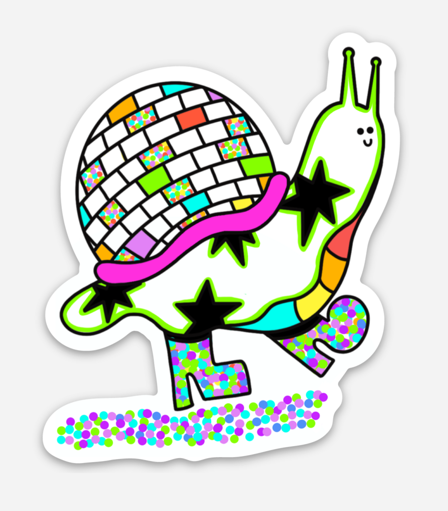 Liminal Moon Art Club – wholesale Sticker – Disco Snail0