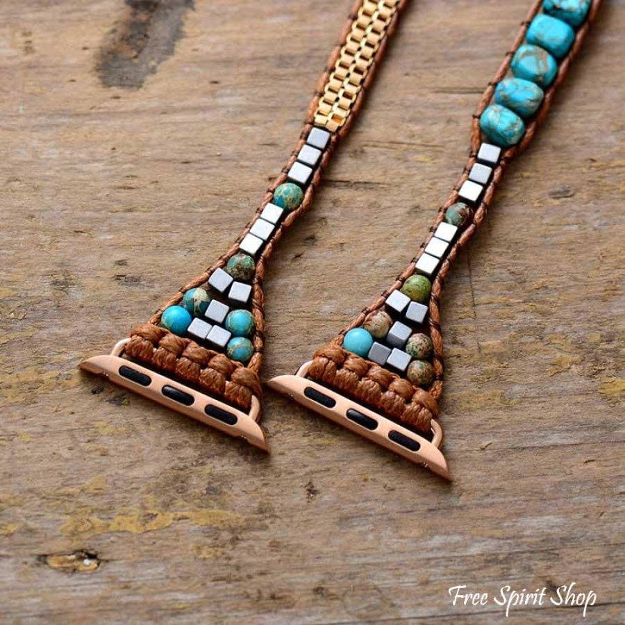 Free Spirit Shop - Wholesale Watch Band/Strap - Women's - Turquoise Howlite Apple Watch Band1