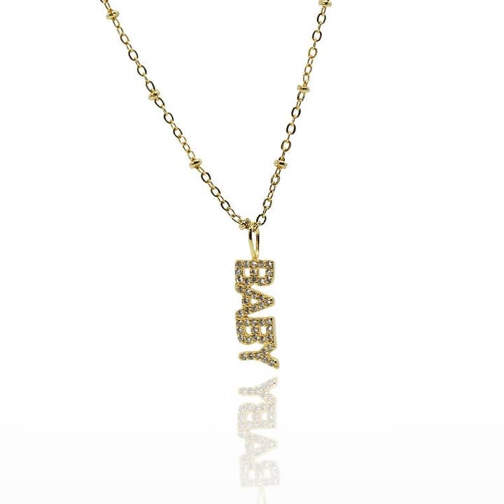 Collier de mots pour la vente par Glam Bar Bazaar