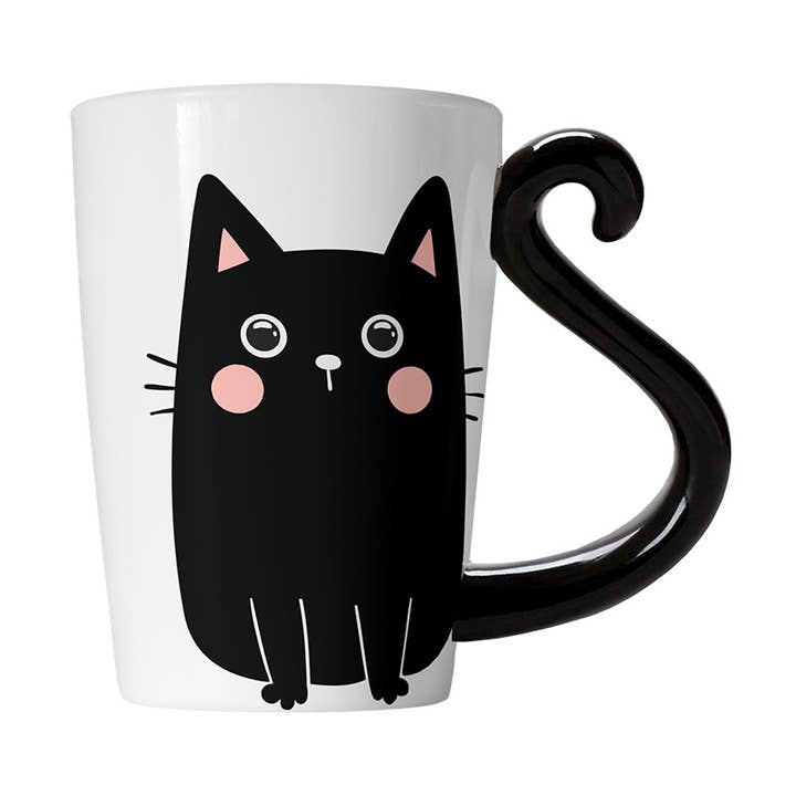Black Cat Ceramic Mug for wholesale by I-Total, I-Drink
