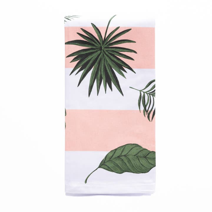 Tropical Palms Kitchen Towel for wholesale by Shard at Home