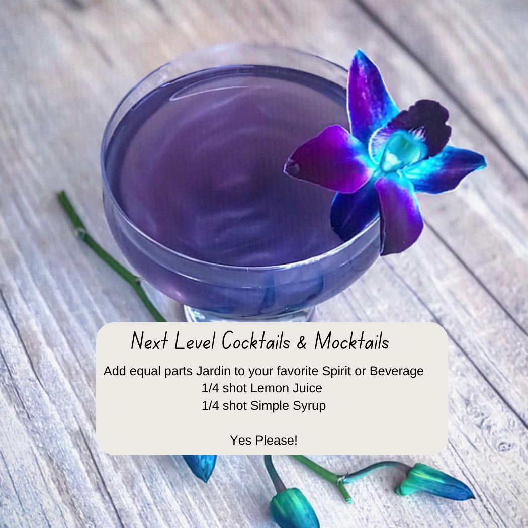 Jardin Infusion Florale - Vente Mélange/sirop pour cocktails - Mélangeur à la lavande JARDIN PREMIUM pour cocktails et mocktails4