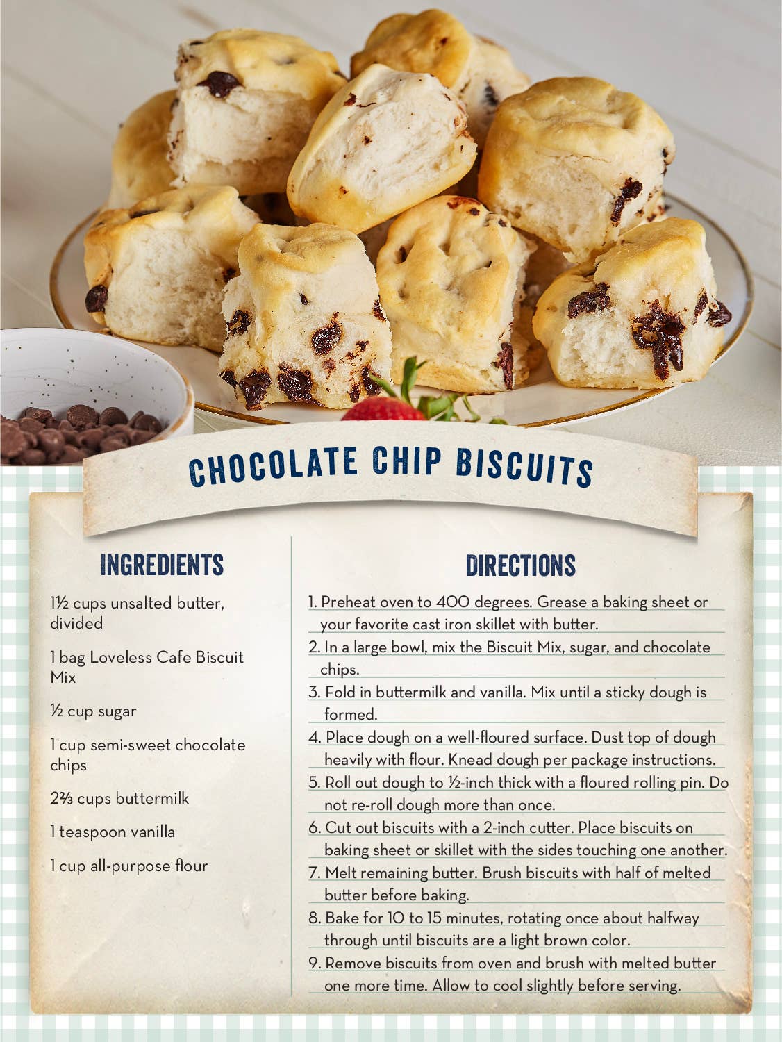 The Loveless Cafe - Vente Préparation pour biscuits - Mélange à biscuits 2 lb2