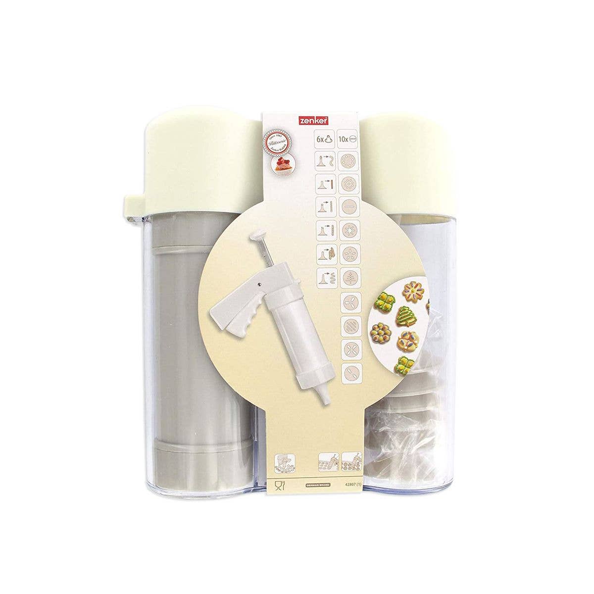 Zenker - Wholesale Cookie Cutter - Professional biscuit press with 6 tips7