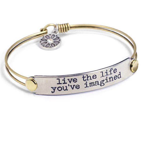 Sweet Romance Jewelry - Wholesale Bangle Bracelet - Inspirational Message Bar Bangle Bracelets10
