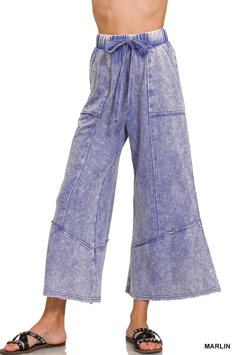 42POPS - Wholesale Pants - Women's - `.Acid wash French terry Pants w/ pockets12