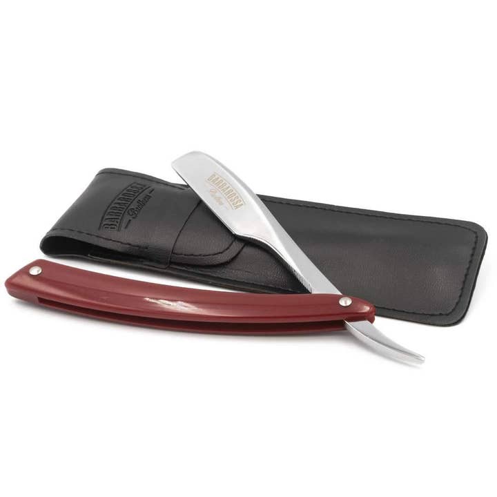Barbarossa Brothers Online – wholesale Razor – Japanese Kamisori Cut Throat Razor - Foldable - in Fire Red1