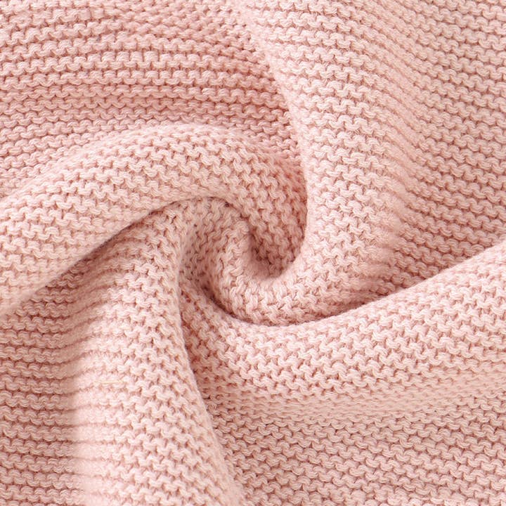 MyKids-USA® - Wholesale Jumpsuit - Baby - Baby Solid Color Flying Sleeves Sweet Knitted Rompers