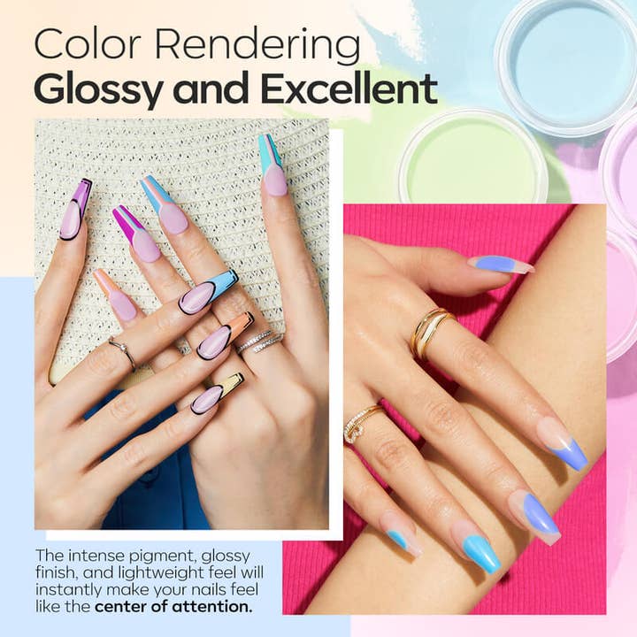 Modelones - Wholesale Nailcare set - Stay by My Side - 46Pcs 20 Colors Dipping Powder Kit1