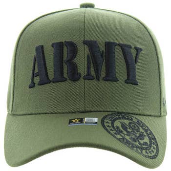 S & J Gift Inc - Wholesale Baseball Cap - Unisex - LICENSED U.S. ARMY Baseball cap hat