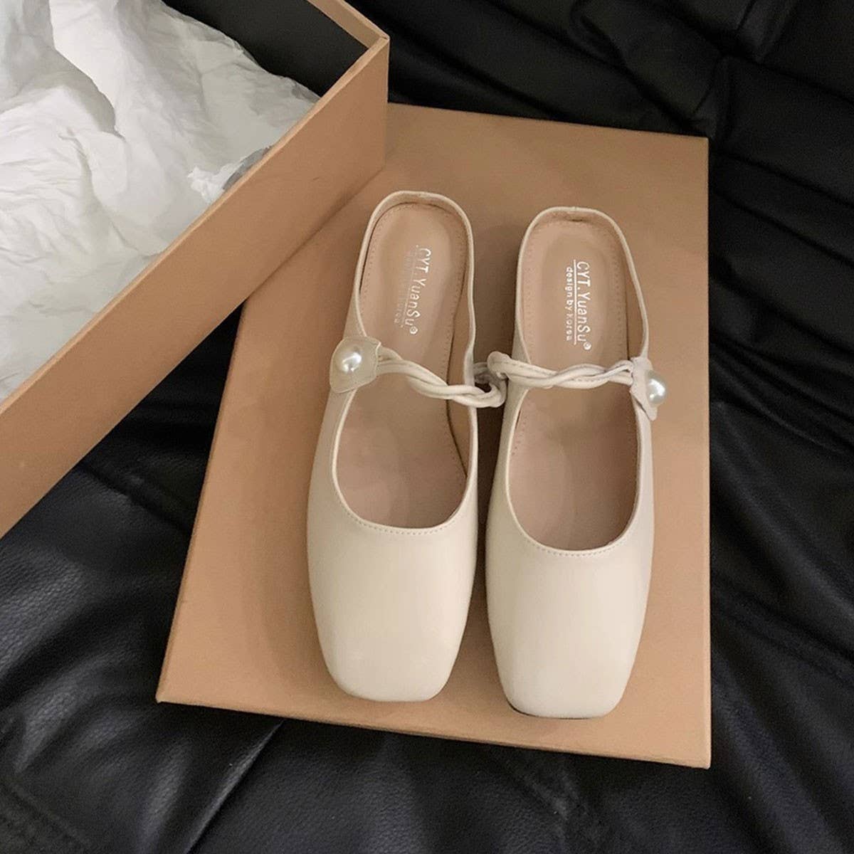 ACCITY - Wholesale Flats - Women's - Silver Open-Toe Slip-On Flat Sandals for Women_CWSHF00641