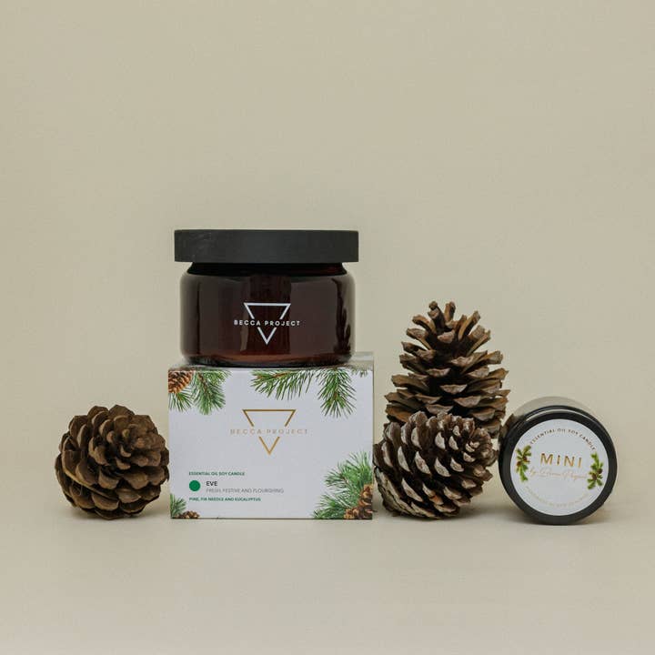 Medium Candle - "EVE" Christmas for wholesale by Becca Project