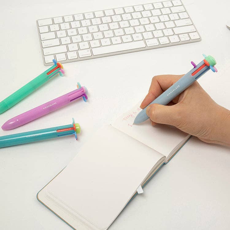 Kikkerland Design Inc - Wholesale Pen - Rainbow Flower Pen2