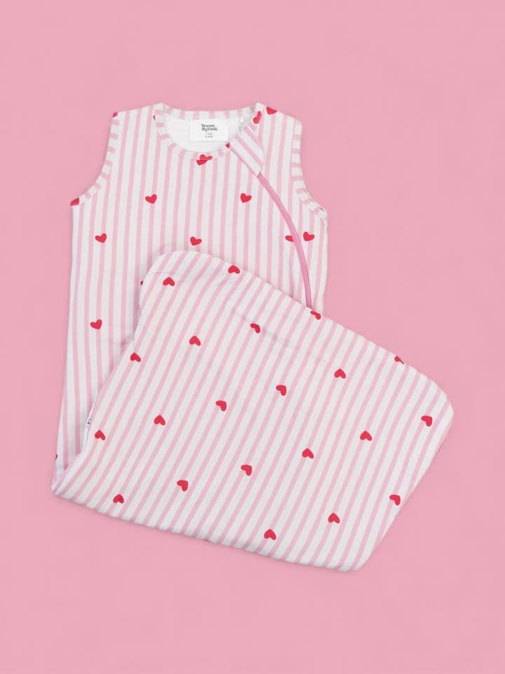 SWEETHEART STRIPES DREAM SLEEP SACK for wholesale by Dream Big Little Co.