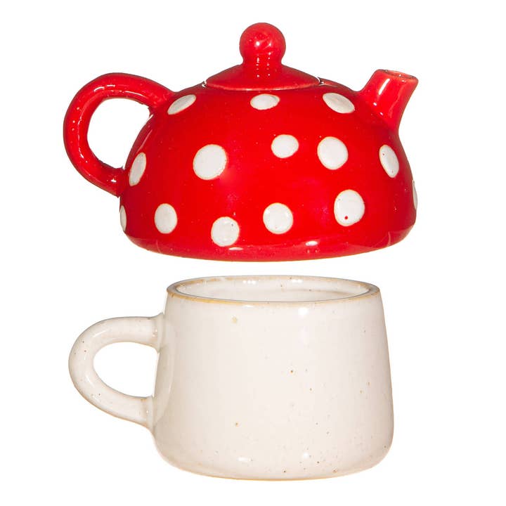 Sass & Belle Europe - Wholesale Tea Pot - Red Mushroom Tea for One1