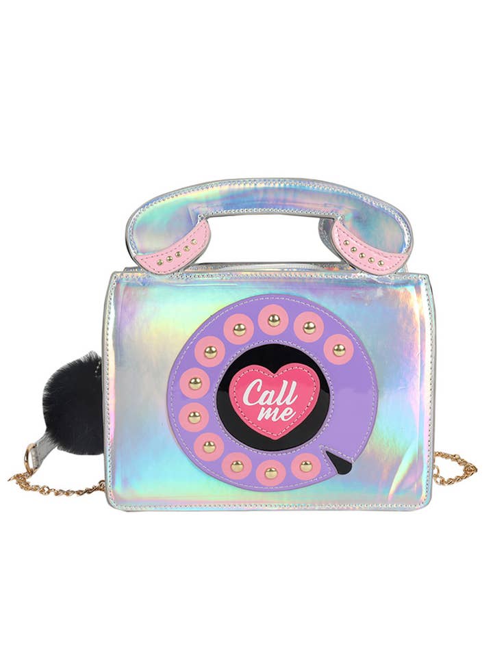 Téléphone en forme de cœur en cuir PU avec bandoulière laser pour la vente par Ole