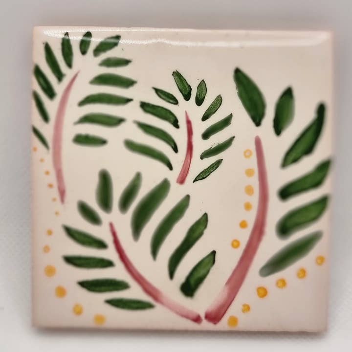 Hazbruk Ceramics - Wholesale Coasters - Wooden Elegance: Handcrafted Tile Coasters - Set of 416