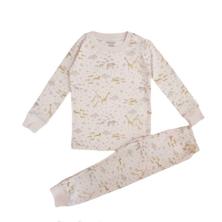 Safari-Schlafanzug-Set mit enger Passform, Pink für den Großhandel von Tecomoabesos