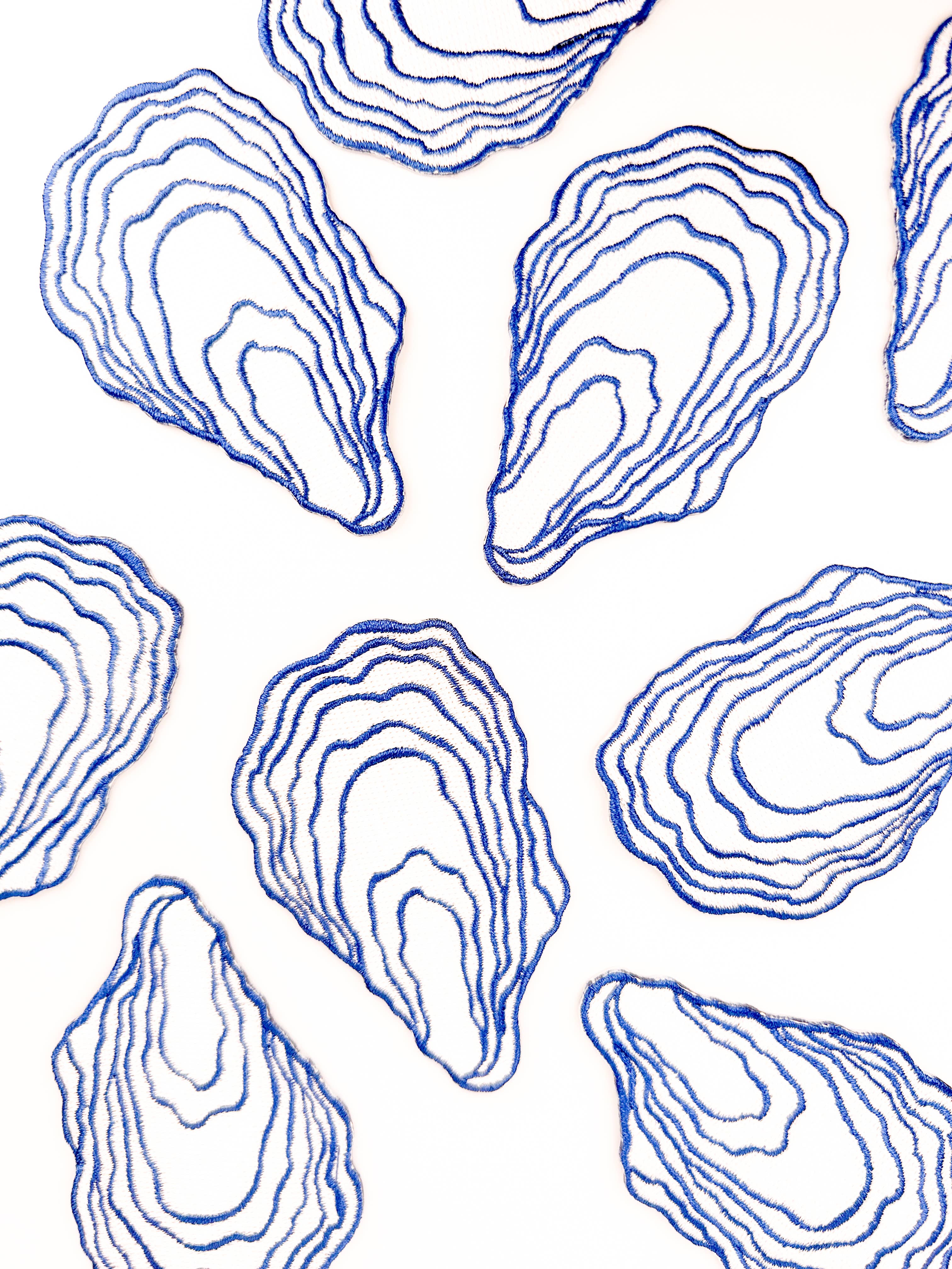 Field Trip Threads - Wholesale Patch - Oyster Patch | Coastal Embroidered Iron On Patch | Nautical 2