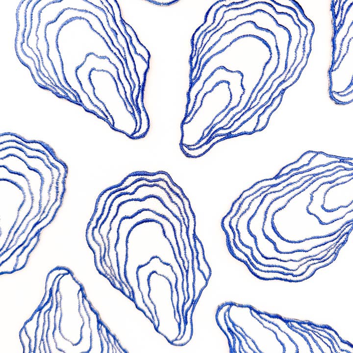 Field Trip Threads - Wholesale Patch - Oyster Patch | Coastal Embroidered Iron On Patch | Nautical 2