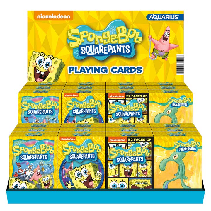 24 Playing Cards Pre-pack - SpongeBob (Assorted 2) for wholesale by AQUARIUS, GAMAGO, ICUP, & ROCK SAWS by NMR Brands