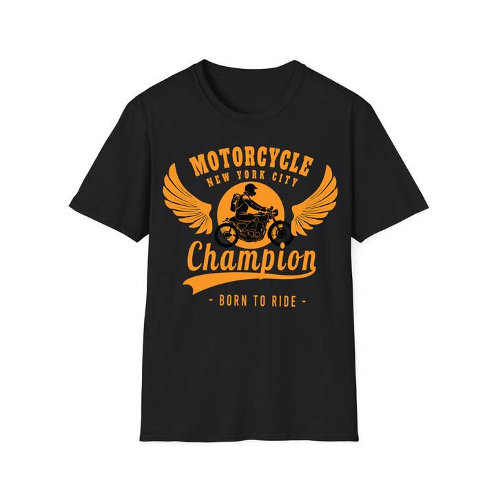 Emogifts - Wholesale Screen Printed T-Shirt - Unisex - Motorcycle Champion T-Shirt1