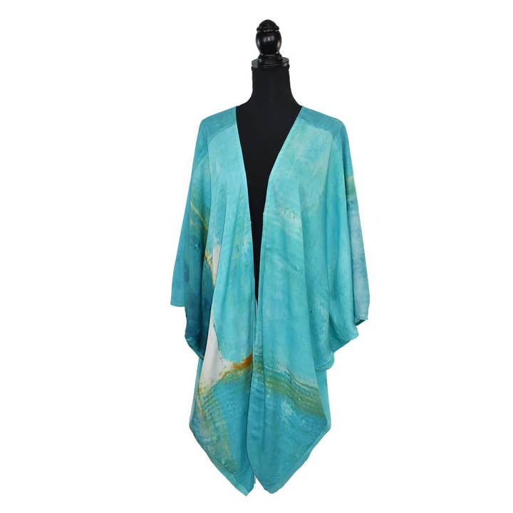 Dupatta Designs - Wholesale Kimono - Women's - Rochelle Abstract Draped Kimono1