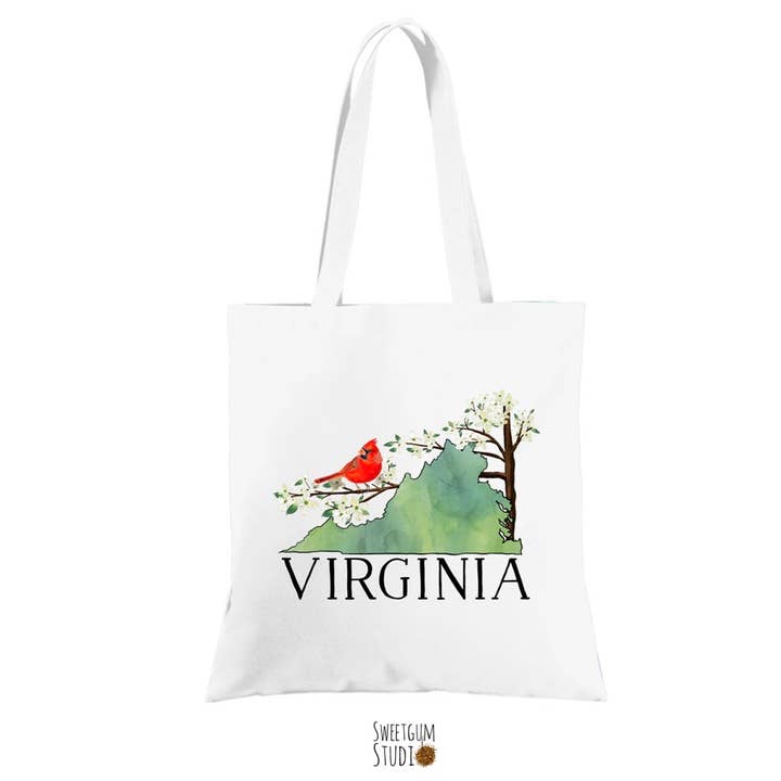 State of Virginia Tote for wholesale by Sweetgum Studio
